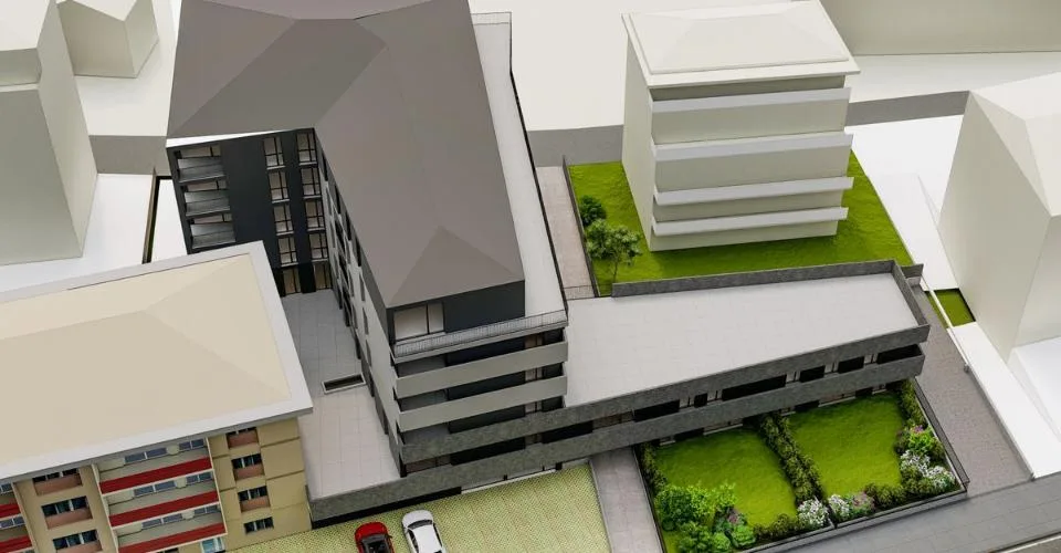Appartement de 2,5 pièces avec grande terrasse.