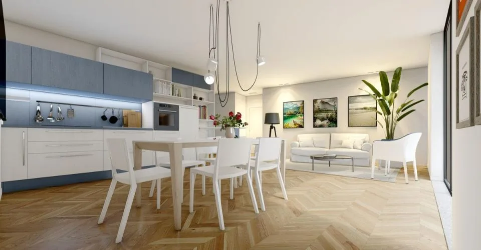 Appartement de 2,5 pièces avec grande terrasse.