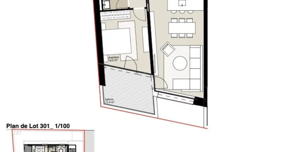 Résidence Victoria : Appartement de 3,5 pièces