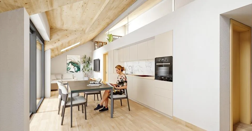 Un appartement avec galerie à vendre à St-Aubin FR.