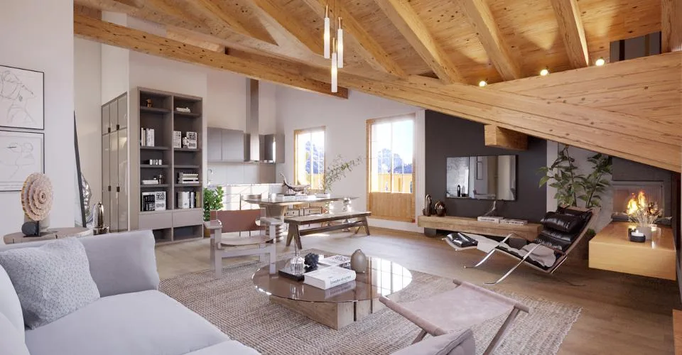 Appartement en attique de 4.5 pièces - "Chalet Spitzhorn" - Gsteig