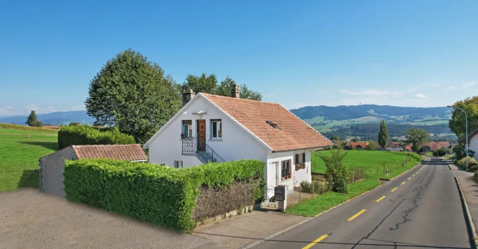 Maison individuelle 5.5 pièces avec projet de rénovation et dagrandissement approuvé  Chénens
