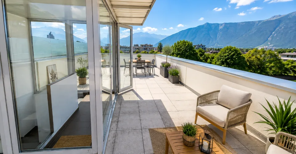 Duplex de 136 m² avec terrasse et vue sur les Dents du Midi, au cœur d’Aigle – Foto 13 von 13