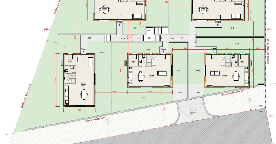 Villetta indipendente in prossima edificazione a Cadenazzo in nuovo complesso residenziale