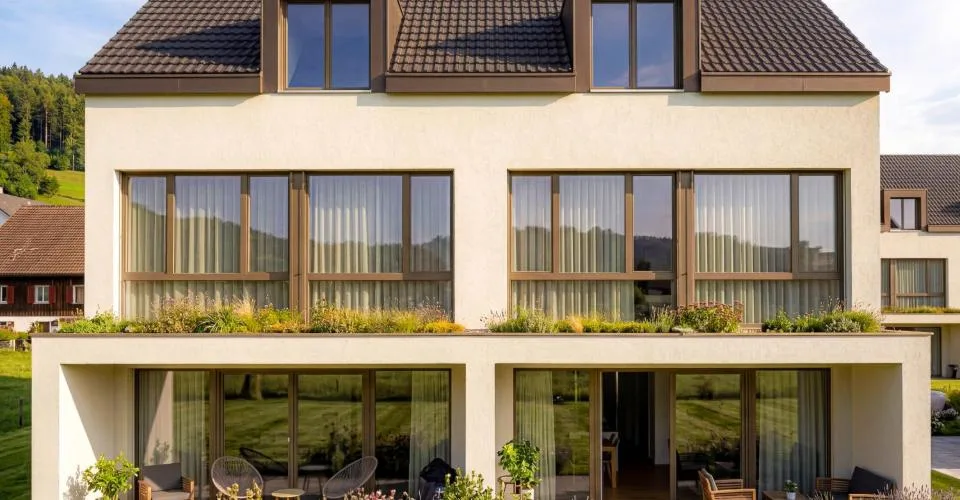 Hochwertiges 6.5-Zimmer Neubau-Doppeleinfamilienhaus C.1 in Oberkulm AG