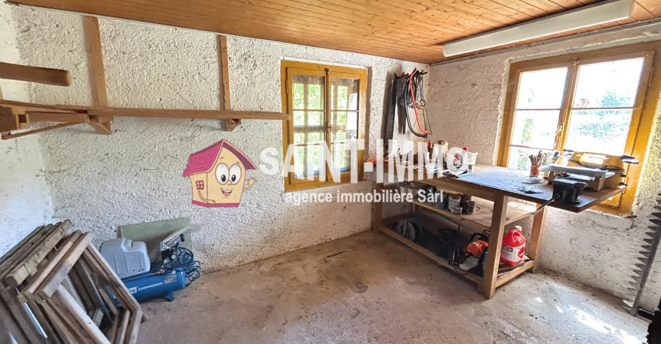 Charmant chalet avec dépendance, garage et jardin arboré sans vis-à-vis