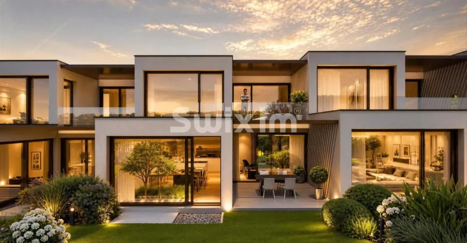 Maison contemporaine HPE à Veyrier, C