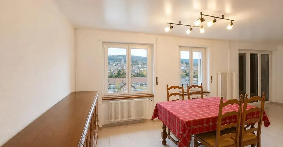Spacieux appartement de 3,5 pièces avec deux balcons et ascenseur