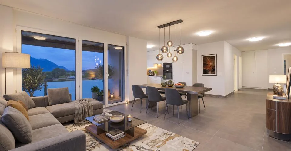 A vendre : 4.5 pièces au dernier étage avec 3 chambres, deux balcons et vue dégagée