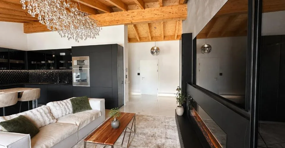 Attique 5,5 pièces - haut standing avec terrasse de 40 m², jacuzzi et