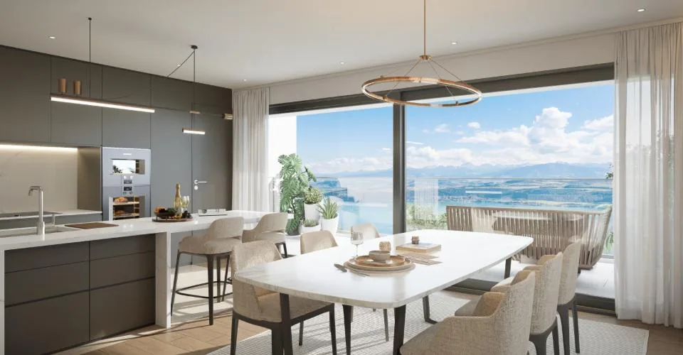 6 NEUE HÄUSER IN VILLARS-BURQUIN MIT BALKONISCHER AUSSICHT AUF DEN SEE! – Foto 4 von 11