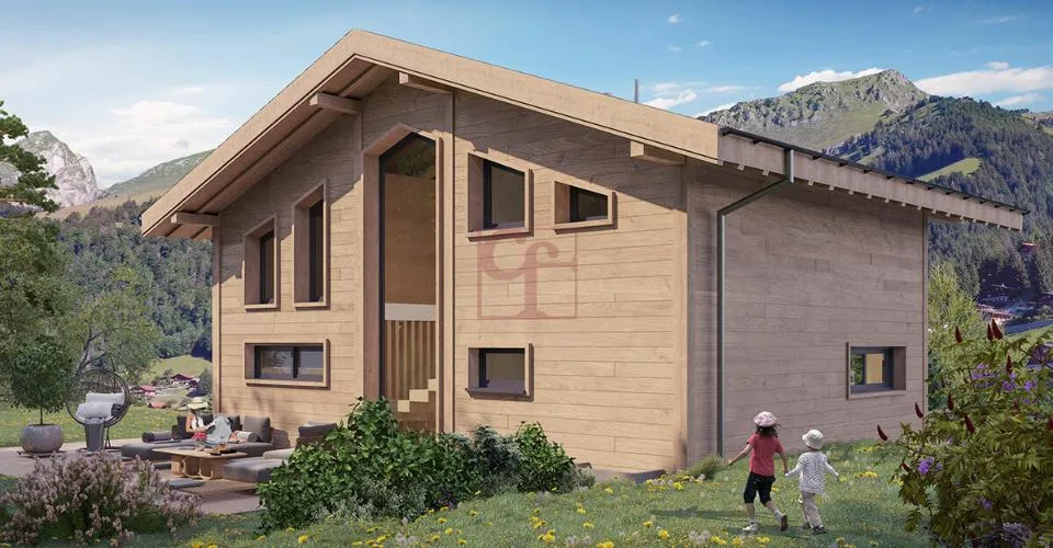 Magnifique chalet sur plan à Jaun