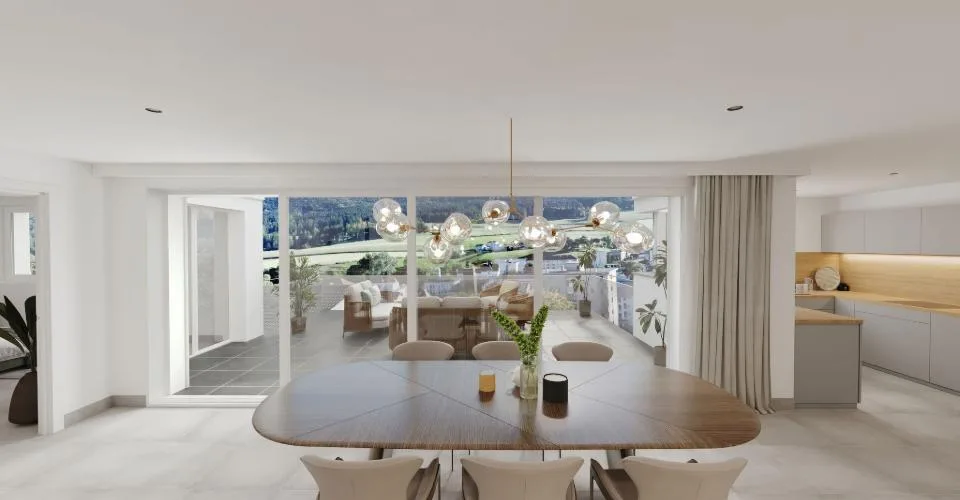 XCEPTIONNEL - A vendre superbes appartements/villas neufs en terrasse de haut standing de 5.5, 4.5, 3.5 et 2.5 pièces avec garage individuel – Foto 19 von 21