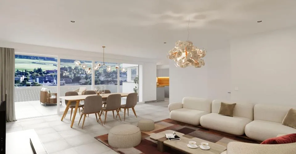 XCEPTIONNEL - A vendre superbes appartements/villas neufs en terrasse de haut standing de 5.5, 4.5, 3.5 et 2.5 pièces avec garage individuel – Foto 13 von 21
