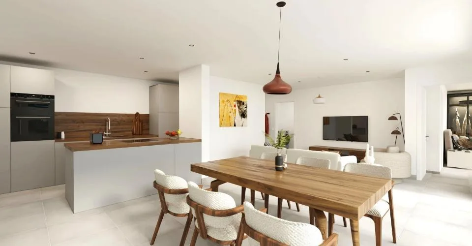 XCEPTIONNEL - A vendre superbes appartements/villas neufs en terrasse de haut standing de 5.5, 4.5, 3.5 et 2.5 pièces avec garage individuel – Foto 8 von 21