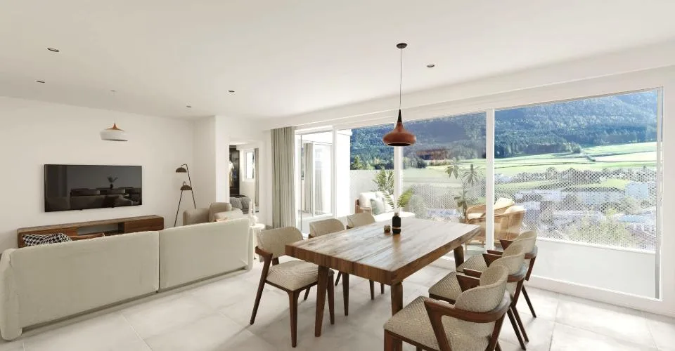 XCEPTIONNEL - A vendre superbes appartements/villas neufs en terrasse de haut standing de 5.5, 4.5, 3.5 et 2.5 pièces avec garage individuel – Foto 11 von 21