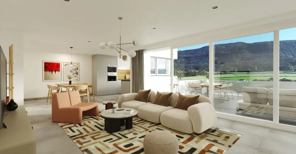 XCEPTIONNEL - A vendre superbes appartements/villas neufs en terrasse de haut standing de 5.5, 4.5, 3.5 et 2.5 pièces avec garage individuel – Foto 16 von 21