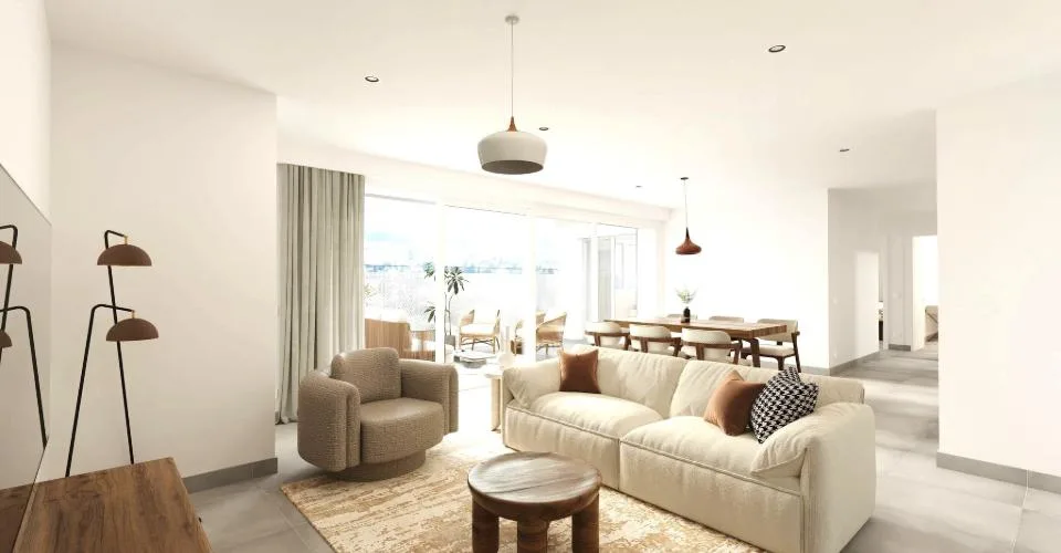 XCEPTIONNEL - A vendre superbes appartements/villas neufs en terrasse de haut standing de 5.5, 4.5, 3.5 et 2.5 pièces avec garage individuel – Foto 9 von 21