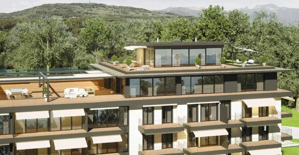 Somptueux appartement neuf en attique de 5.5 pièces avec piscine privative – foto 4 di 12