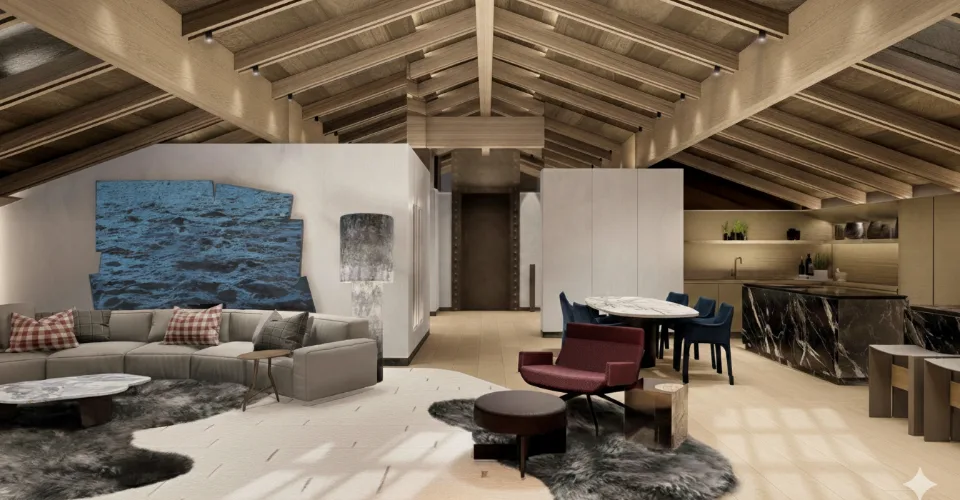 Exclusivité: Attique a Gstaad designé par "SAOTA"