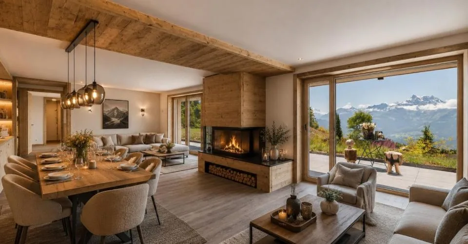 Rare duplex avec jardin, ski-in & ski-out, vue sublime! – Foto 5 von 13