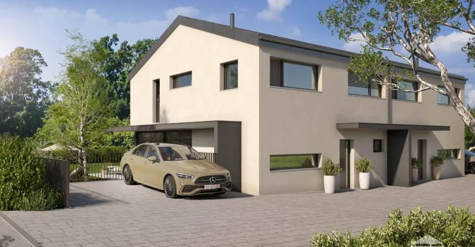 Projet de deux villas jumelles à deux pas du Léman VILLA A