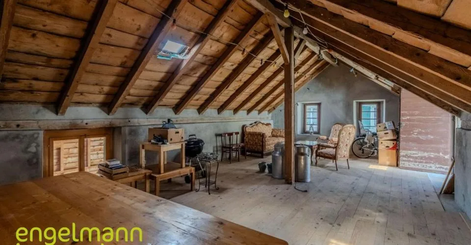 Ancienne ferme de 2 appartements et nombreux espaces annexes - Ehemaliges Bauernhaus mit 2 Wohnungen und diverse Nebenräume