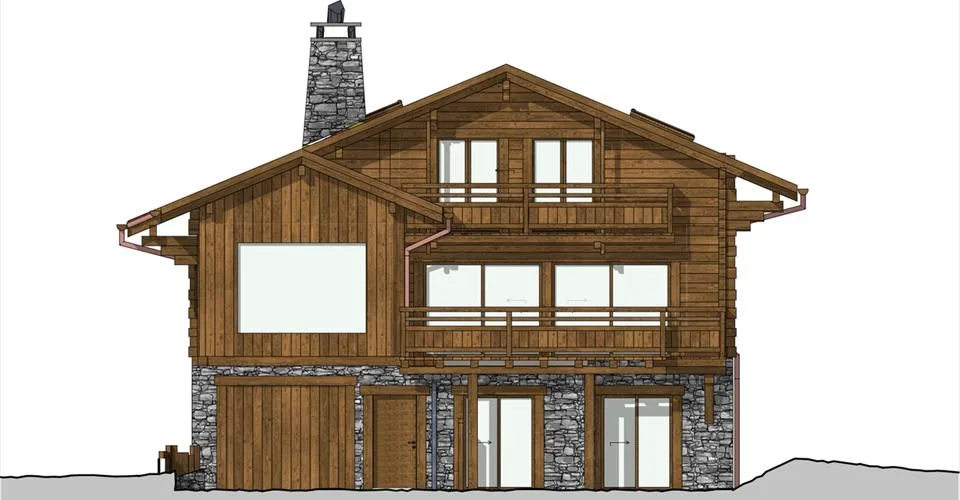 Situé au cœur de Verbier, chalet en construction – photo 6 sur 9