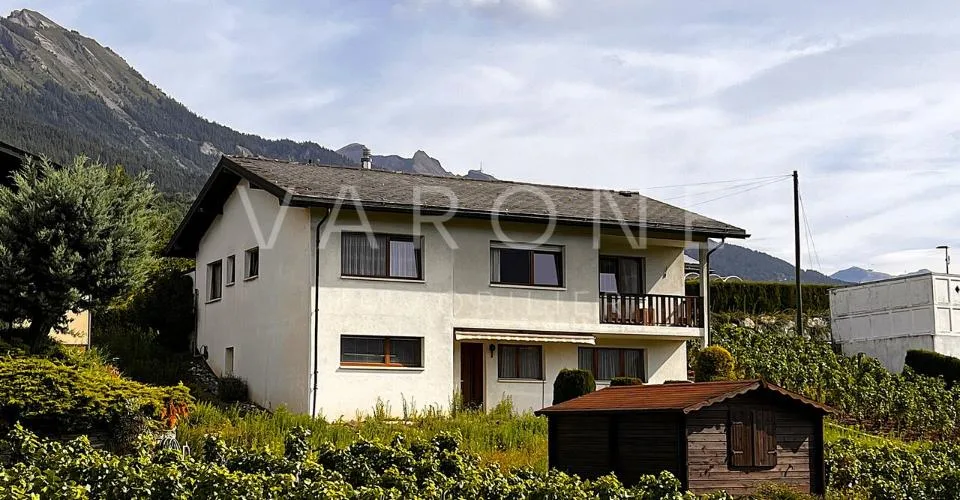 Villa de 6 pièces à Ormône-Savièse avec grand terrain constructible