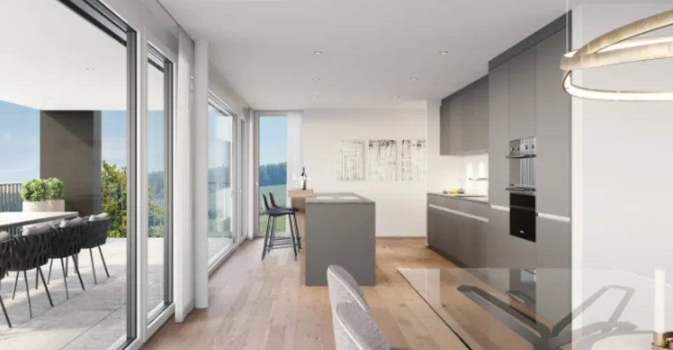 Neubauprojekt: 4.5-Zimmer-Dachgeschosswohnung in Untereggen – photo 4 sur 10