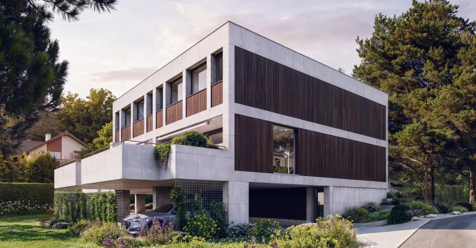 Architecture et beaux volumes | Villa C du projet Pra Vinea à Corminboeuf – photo 10 sur 32