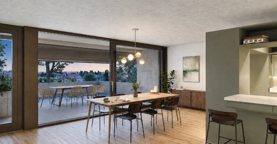 Architecture et beaux volumes | Villa C du projet Pra Vinea à Corminboeuf – photo 5 sur 32