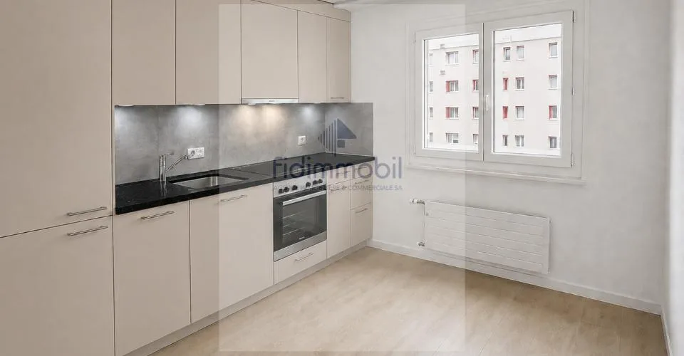 Appartement 3.5 pièces entièrement rénové avec balcon