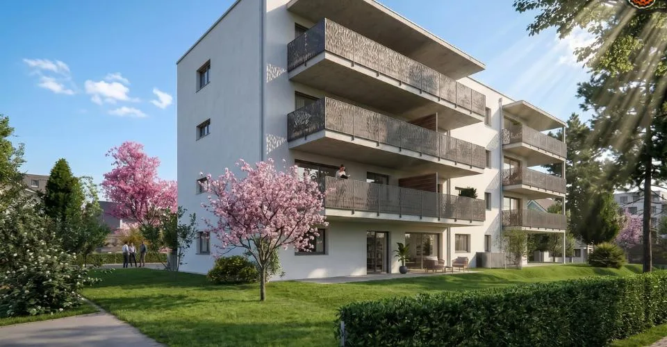 Magnifique appartement de 4,5 pièces au rez avec jardin privatif