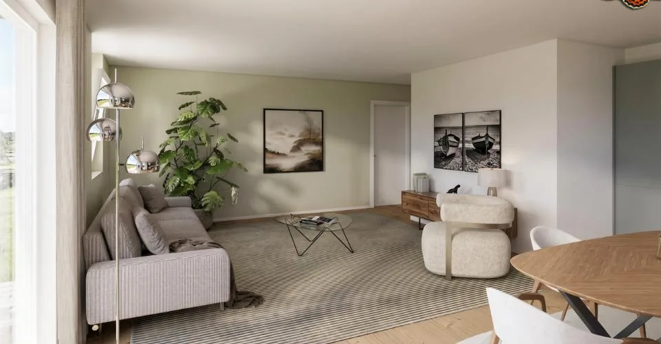 3,5 Zimmer in La Tour-de-Trême mit großer Terrasse – Foto 8 von 10