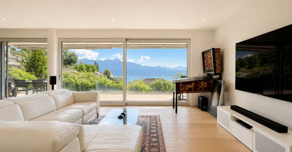 Appartement contemporain au cur du Lavaux, avec panorama sur le Léman
