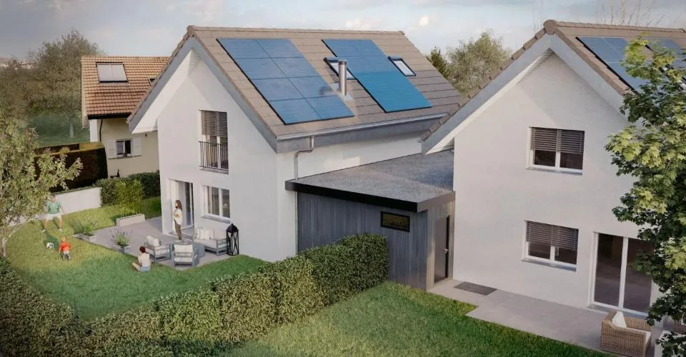 Dernière villa semi individuelle avec dégagement sur les Alpes !