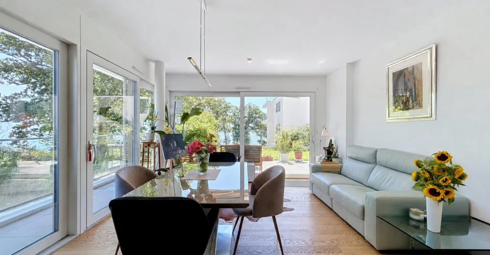 Appartement contemporain de 3.5 pièces avec jardin privatif