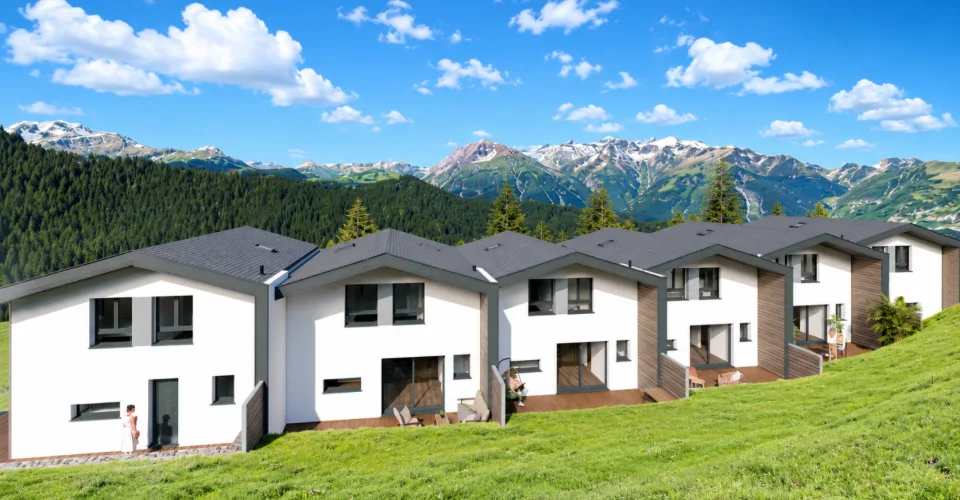 Magnifique villas jumelées à Vex - LOT3