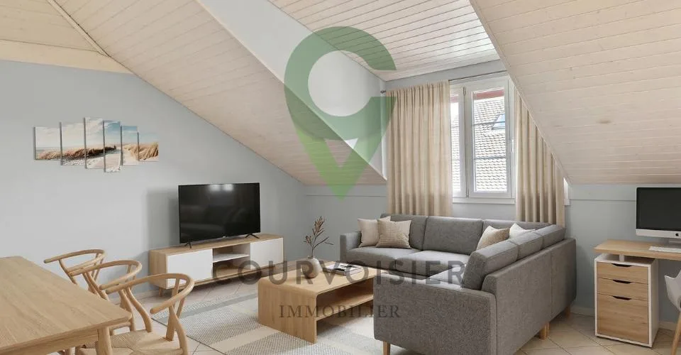 DUPLEX DE 5.5 PIECES DANS PETITE COPROPRIÉTÉ – photo 5 sur 12