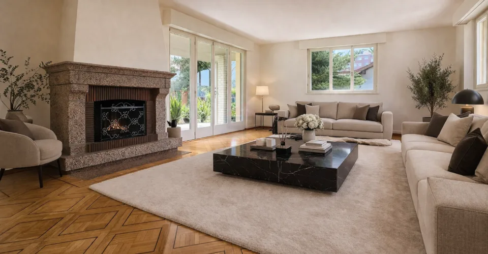 Élégante villa individuelle aux volumes généreux sur parcelle arborée de 1'088 m²