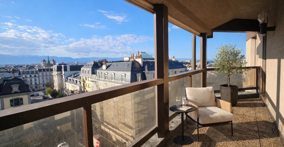 Appartement d'exception à Champel avec vue panoramique sur Genève