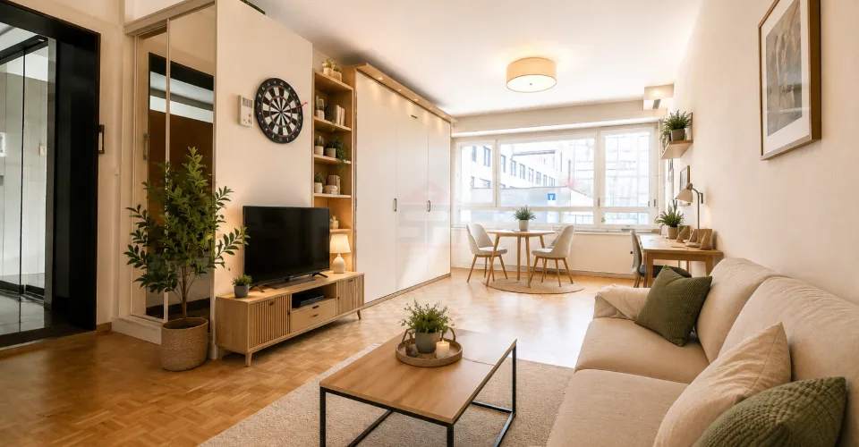 Charmant studio de 44 m², situé dans un endroit très recherché.
