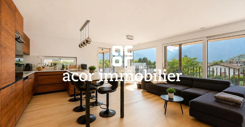Attika 3.5 Zimmer von Ausnahme in Fully mit XXL-Terrasse und Jacuzzi – Foto 4 von 7