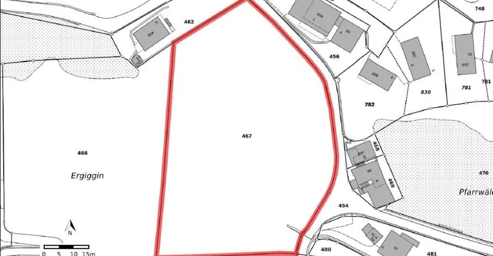 Réservé - Terrain à bâtir attractif à Küblis (parcelle 467) – situation ensoleillée avec vue sur les montagnes – foto 5 di 7