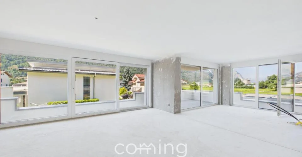 Neubau 4.5-Zimmer-Wohnung in Niedergesteln - Balkon, Bodenheizung, schlüsselfertig – photo 2 sur 22