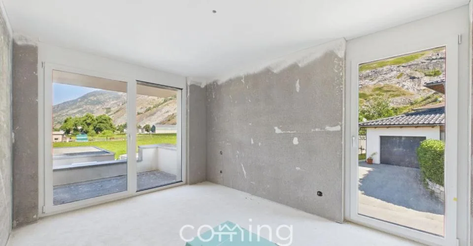 Neubau 4.5-Zimmer-Wohnung in Niedergesteln - Balkon, Bodenheizung, schlüsselfertig – photo 6 sur 22