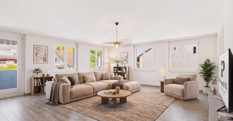 Newly renovated 4.5-room elegant apartment with private parking, Bubendorf
