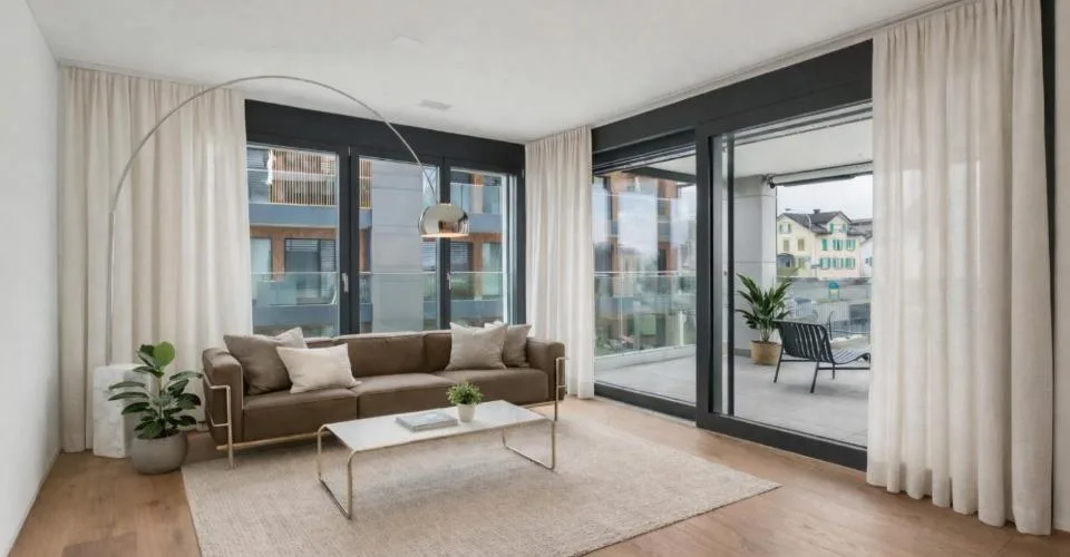 Minergie-P standard in owner-occupier standard, Poggenpohl kitchen and geothermal heating