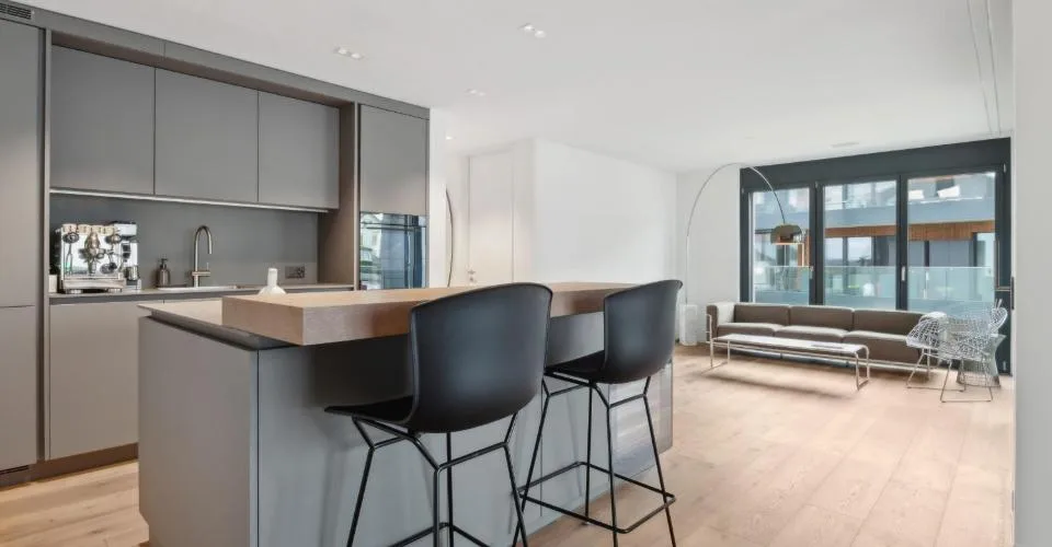 Minergie-P standard in owner-occupier standard, Poggenpohl kitchen and geothermal heating